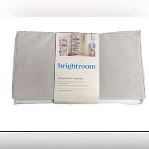 Brightroom Gray Hanging Shoe Organizer Closet Hanging Light Gray 22 Packets